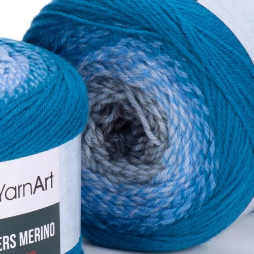 Włóczka Yarn Art Flowers Merino 540, wełna, akryl, z wełną, z akrylem, na chusty, na szale, ombre, przejścia