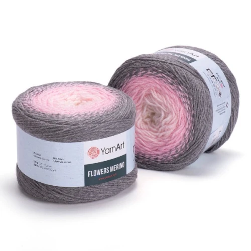 Włóczka Yarn Art Flowers Merino 544, wełna, akryl, z wełną, z akrylem, na chusty, na szale, ombre, przejścia, marino