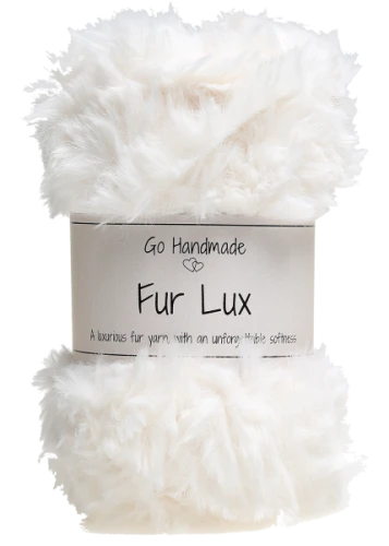 Włóczka Go handmade Fur Lux 17660 złamana biel