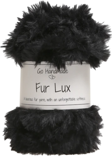 Włóczka Go handmade Fur Lux 17661 czarny