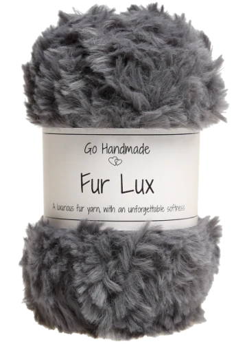 Włóczka Go handmade Fur Lux 17663 szary