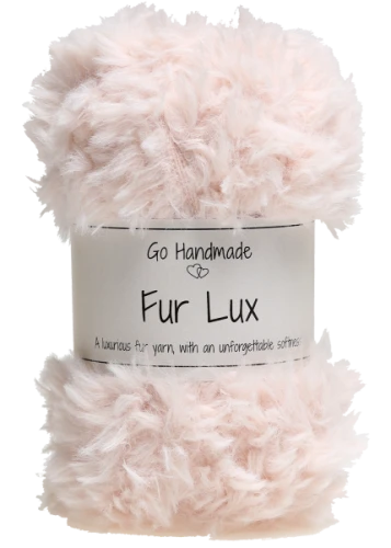 Włóczka Go handmade Fur Lux 17664 perłowy róż
