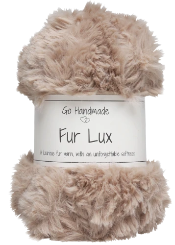 Włóczka Go handmade Fur Lux 17692 brązowy, futerko, pluszowa, zabawki, maskotki, amigurumi