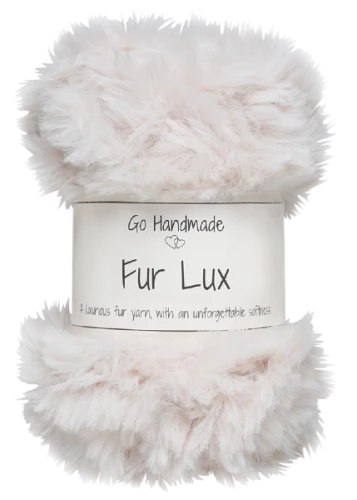 Włóczka Go handmade Fur Lux 17693 beżowy, futerko, pluszowa, zabawki, maskotki, amigurumi