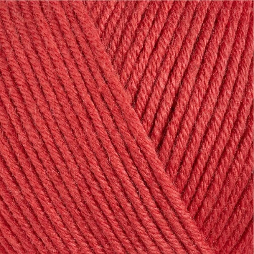 Włóczka Gazzal Baby Cotton 3418 koralowa czerwień bawełna z akrylem