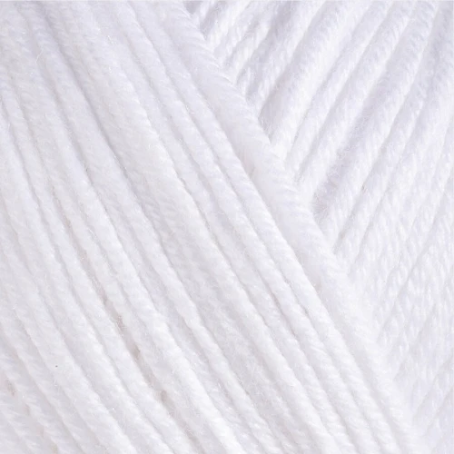 Włóczka Gazzal Baby Cotton 3432 biały bawełna z akrylem