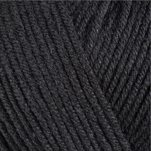 Włóczka Gazzal Baby Cotton 3433 czarny bawełna z akrylem