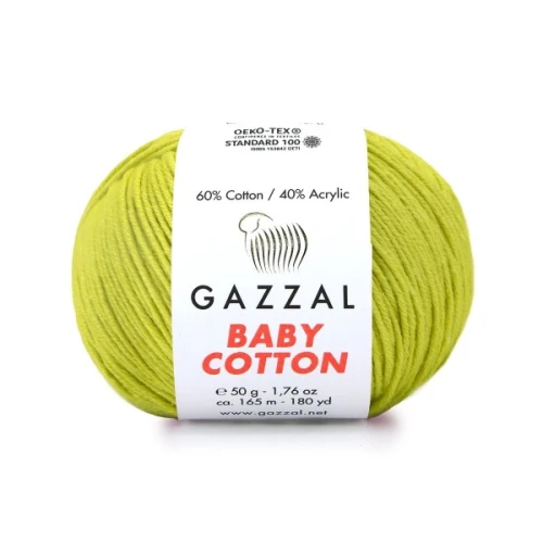 Włóczka Gazzal Baby Cotton 3457 pistacja