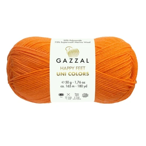 Włóczka Happy Feet Uni Colors 3571 oranż