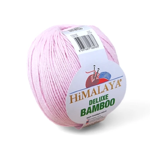 Włóczka Himalaya Deluxe Bamboo 124-06 jasny różowy, bambus, bawełna, na lato
