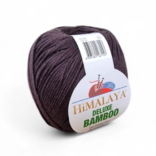 Włóczka Himalaya Deluxe Bamboo 124-23 ciemny brąz