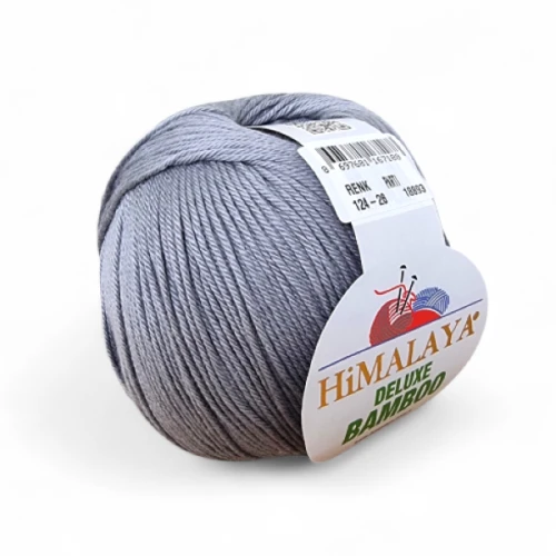 Włóczka Himalaya Deluxe Bamboo 124-26 szary