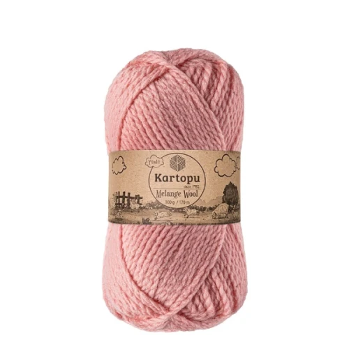 Włóczka Kartopu Melange Wool  2116 różowy