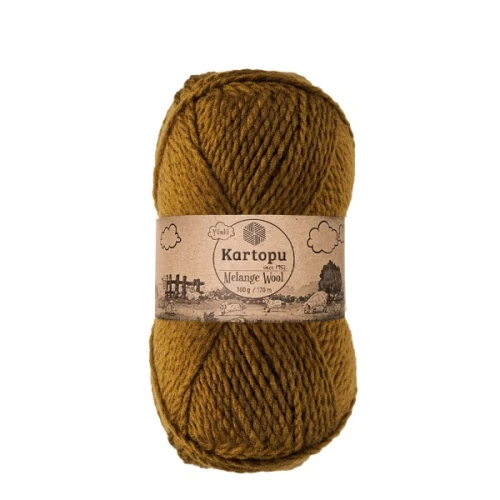 Włóczka Kartopu Melange Wool  4001 musztardowy