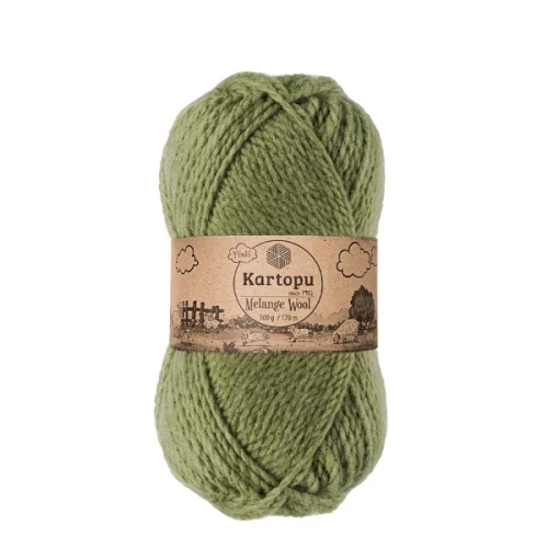 Włóczka Kartopu Melange Wool  430 zielony