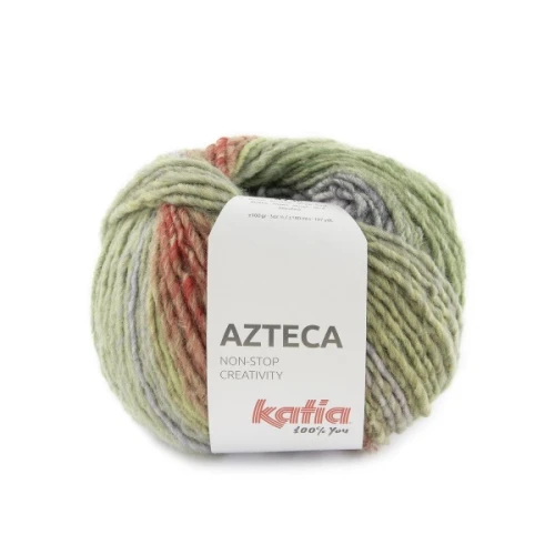 Włóczka Katia Azteca 7881 wełna z akrylem, jesień, zima, swetry, chusty, szaliki, Azteka