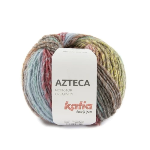 Włóczka Katia Azteca 7883 wełna z akrylem, swetry, szaliki, chusty, jesień, zima, azteka