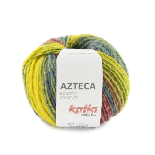 Włóczka Katia Azteca 7884 wełna z akrylem, jesień, zima, swetry, Azteka