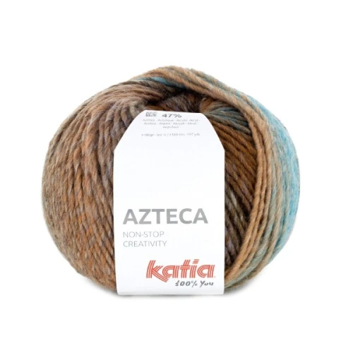 Włóczka Katia Azteca 7889 wełna z akrylem, swetry, chusty, jesień, zima, Azteka