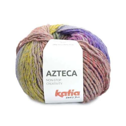 Włóczka Katia Azteca 7892 wełna z akrylem, swetry, chusty, szaliki, kominy, azteka, jesień, zima
