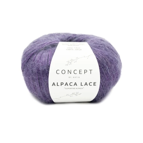 Włóczka Katia Concept Alpaca Lace 61 ciemny fiolet , alpaca, wiskoza, alpaka