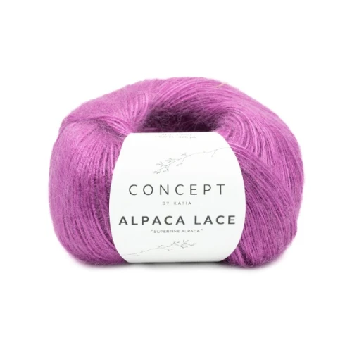 Włóczka Katia Concept Alpaca Lace 62 magenta alpaca, alpaka, wiskoza, na lato