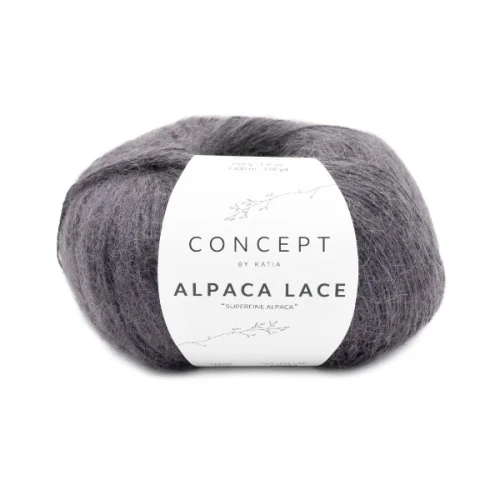 Włóczka Katia Concept Alpaca Lace 63 ciemny bakłażan, alpaka, wiskoza