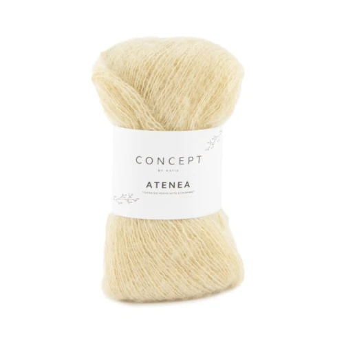 Włóczka Katia Concept Atenea 81 jasny beż bawełna, kaszmir, merino, chmurkowa, chmurka, piórkowa
