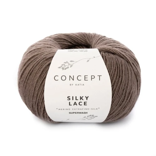 Włóczka Katia Concept Silky Lace 150 płowy brąz
