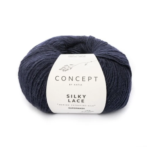 Włóczka Katia Concept Silky Lace 157 granatowy