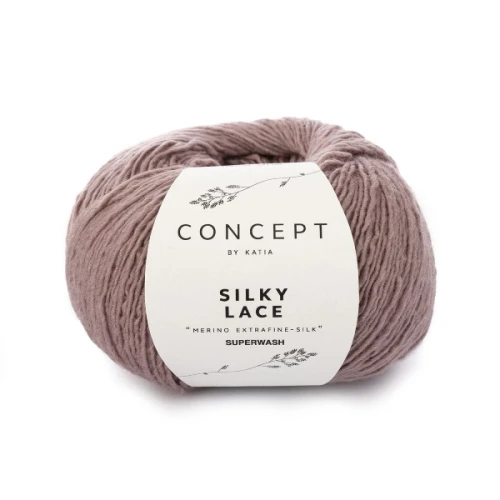 Włóczka Katia Concept Silky Lace 172 fiołkowy róż