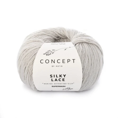 wloczka-silkylace-dzianina-merino-extrafine-superwash-jedwab-perlowy-jasnoszary-jesien-zima-katia-173-fhd.jpg wełna merino extrafine superwash , jedwab, z jedwabiem ,merynos, sweter, jesień, zima  Włóczka Katia Concept Silky Lace 173 perłowy szary