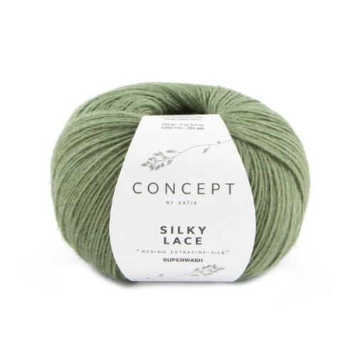 Włóczka Katia Concept Silky Lace 186 blady zielony