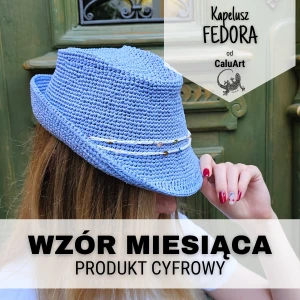 Wzór na kapelusz FEDORA od Calu Art /PRODUKT CYFROWY/