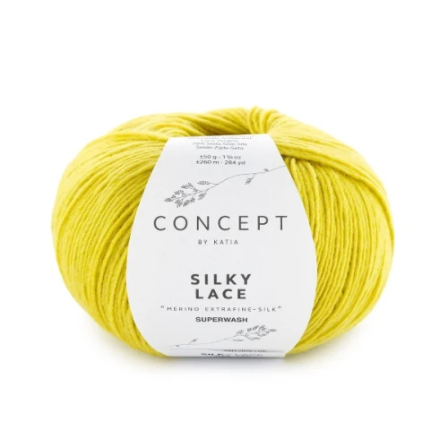 Włóczka Katia Concept Silky Lace 193 cytrynowy