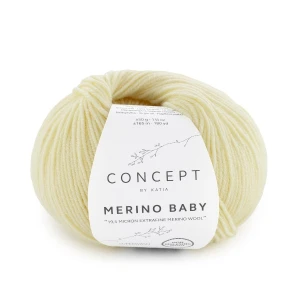 Włóczka Katia Concept Merino Baby, 164 jasny żółty