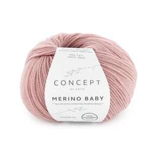 Włóczka Katia Concept Merino Baby, 167 ciemny róż