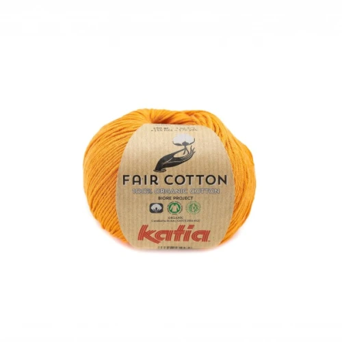 Włóczka Katia Fair Cotton 37 musztarda