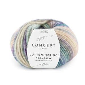 Włóczka Katia Concept Cotton - Merino Rainbow 502
