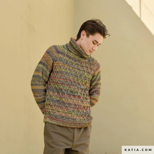 Włóczka Katia Cotton Merino Rainbow, bawełna, merino, z bawełną, na sweter, jesień, zima
