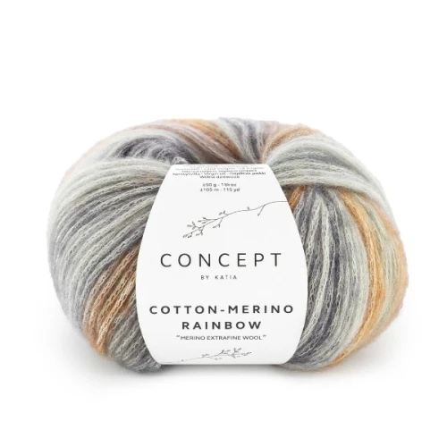 Włóczka Katia Concept Cotton - Merino Rainbow 504