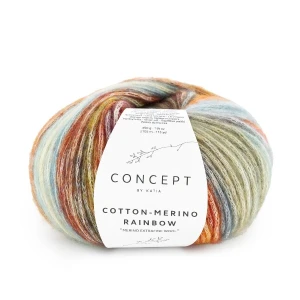 Włóczka Katia Concept Cotton - Merino Rainbow 506