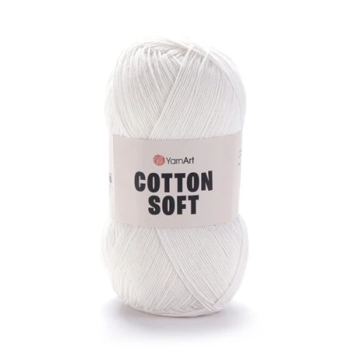 Włóczka Yarn Art Cotton Soft 01 złamana biel