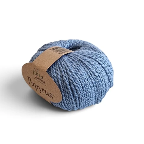 Włóczka Fibra Natura Papyrus 229-15 niebieski
