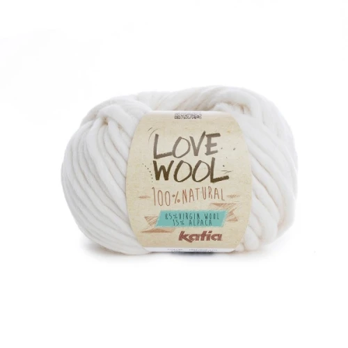 Włóczka Katia LOVE WOOL 100 ecru