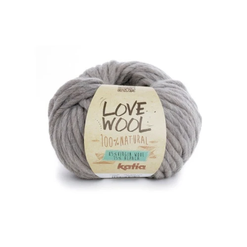 Włóczka Katia LOVE WOOL 102 średni beż do filcowania, gruba, gąbczasta, grube swetry, wełna, alpaka, alpaca, z alpaką, z wełną, mięsista, singiel, single, singel