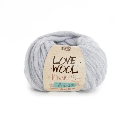 Włóczka Katia LOVE WOOL 105 perłowy szary