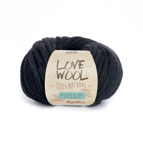 Włóczka Katia LOVE WOOL 108 czarny