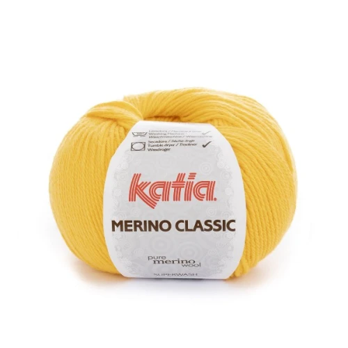 Włóczka Katia Merino Classic 64 żółty