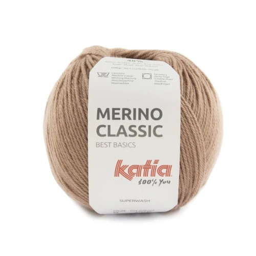 Włóczka Katia Merino Classic 88 jasny brąz